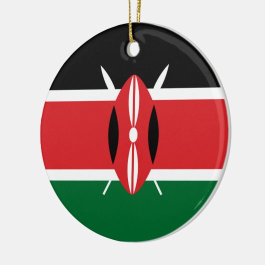 Kenia vlag keramisch ornament (Links)