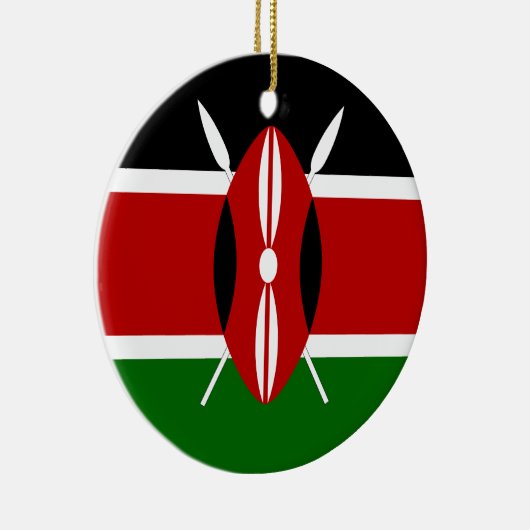 Kenia vlag keramisch ornament (Rechts)