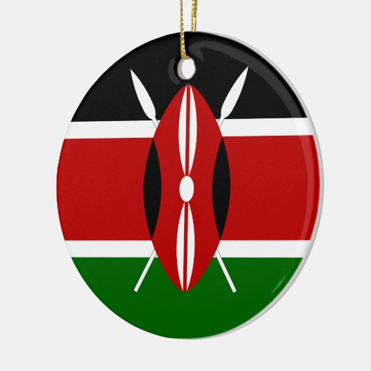 Kenia vlag keramisch ornament (Links)