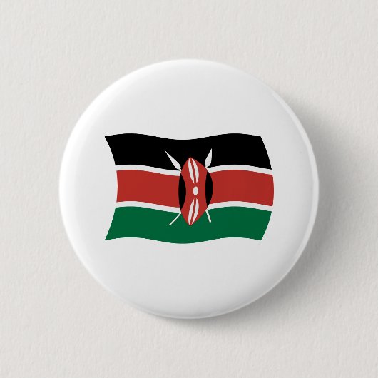 Kenia Vlag Knop Ronde Button 5,7 Cm (Voorkant)