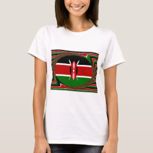 Kenia Vlag Kunst – Patriottisch & Modern Design T-shirt