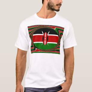 Kenia Vlag Kunst – Patriottisch & Modern Design T-shirt
