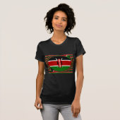 Kenia Vlag Kunst – Patriottisch & Modern Design T-shirt (Voorkant volledig)
