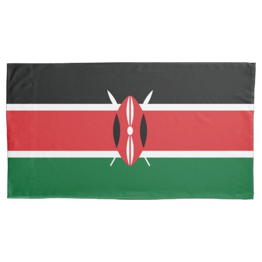 Kenia vlag kussensloop (Voorkant)