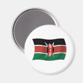 Kenia Vlag Magneet (Voorkant / Achterkant)