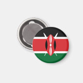 Kenia vlag magneet (Voorkant / Achterkant)
