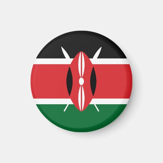 Kenia vlag magneet (Voorkant)
