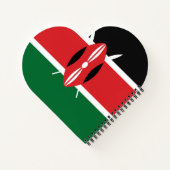 Kenia vlag notitieboek (Achterkant)