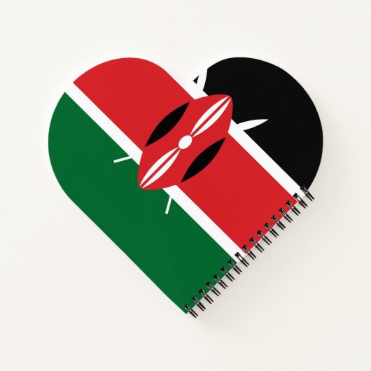 Kenia vlag notitieboek (Achterkant)