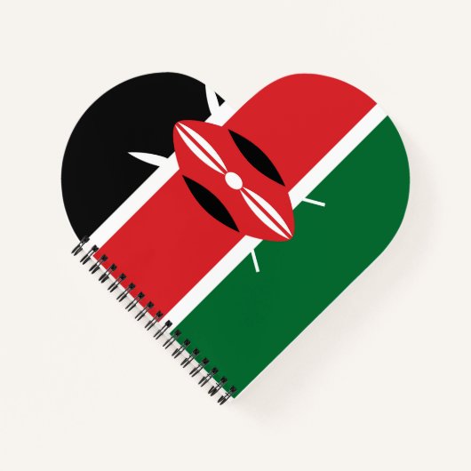 Kenia vlag notitieboek (Voorkant)