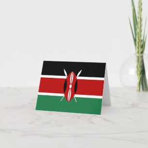 Kenia Vlag Notitiekaart