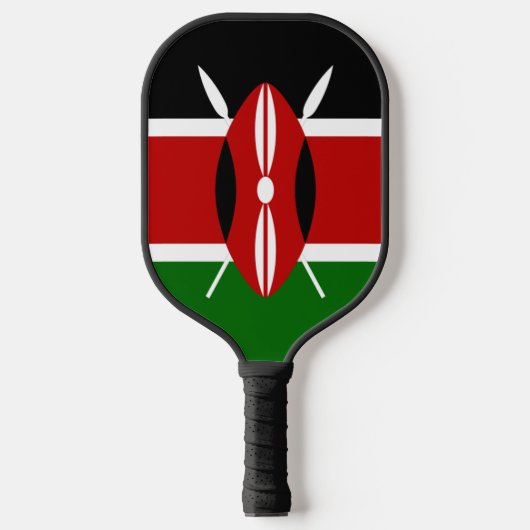 Kenia vlag pickleball paddle (Voorkant)