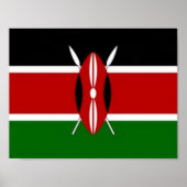 Kenia - vlag - poster (Voorkant)