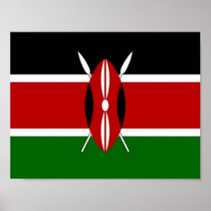 Kenia - vlag - poster