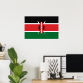 Kenia vlag poster (Thuiskantoor)