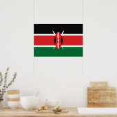 Kenia vlag poster (Keuken)