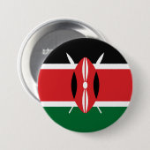 Kenia vlag ronde button 7,6 cm (Voorkant /achterkant)