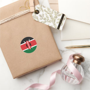 Kenia vlag ronde sticker