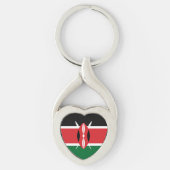 Kenia vlag sleutelhanger (Voorkant)