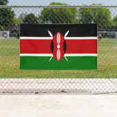 Kenia vlag spandoek (Insitu)
