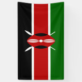 Kenia vlag spandoek (Verticaal)
