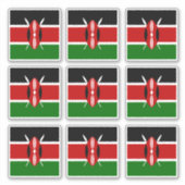 Kenia Vlag sticker & Kenia reizen / sporten (Voorkant)