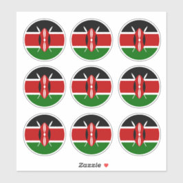 Kenia Vlag sticker & Kenia reizen / sporten