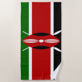 Kenia vlag strandlaken (Voorkant)