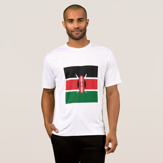 Kenia vlag t-shirt (Voorkant volledig)