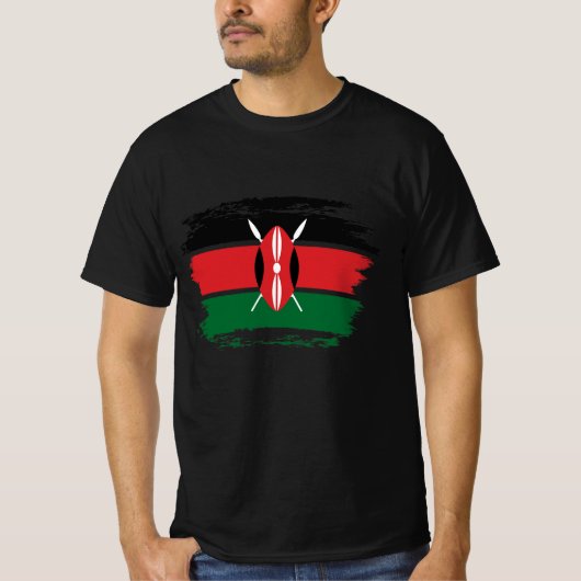 Kenia vlag t-shirt (Voorkant)