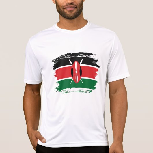 Kenia vlag t-shirt (Voorkant)