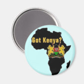 Kenia vlag T-shirt en etc Magneet (Voorkant / Achterkant)