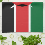 Kenia vlag theedoek (Gevouwen)