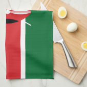 Kenia vlag theedoek (Quarter Fold)