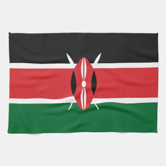 Kenia vlag theedoek (Horizontaal)