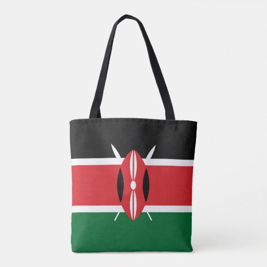 Kenia vlag tote bag (Achterkant)