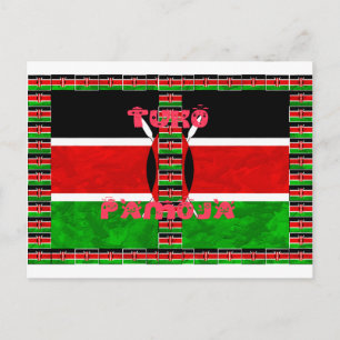 Kenia Vlag Tuko Pamoja Briefkaart