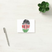 Kenia Vlag Vingerprint Land Pride Identity Post-it® Notes (Kantoor)