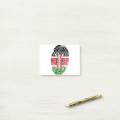 Kenia Vlag Vingerprint Land Pride Identity Post-it® Notes (Op bureau)