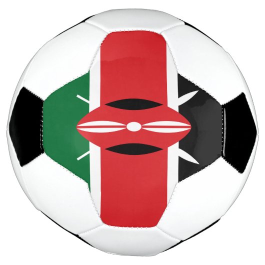 Kenia vlag voetbal (Gedraaid)