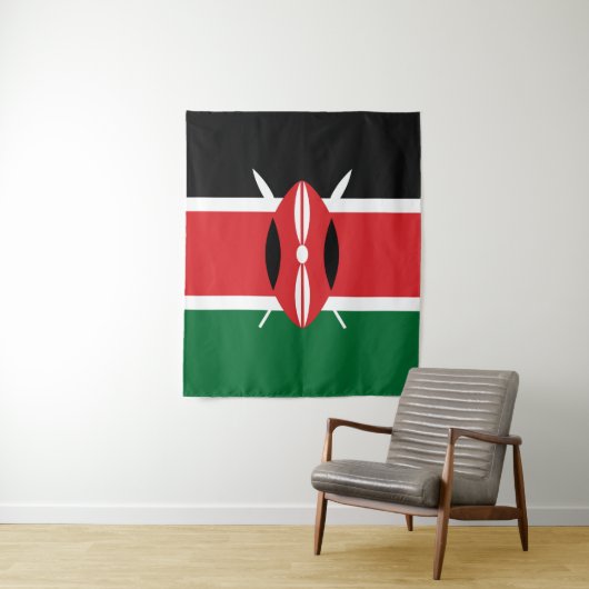 Kenia vlag wandkleed (In situ)