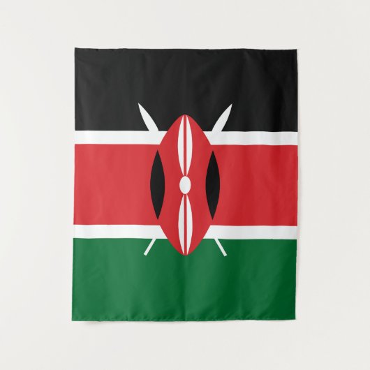 Kenia vlag wandkleed (Voorkant)