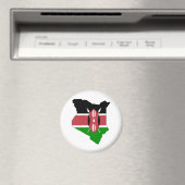 Kenia Vlaggenkaart op ware grootte Magneet (Insitu (Vaatwasser))