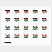 Kenia Vlagsticker Ronde Sticker (Vel)
