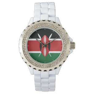 Kenia Vlakke Vlag Horloge