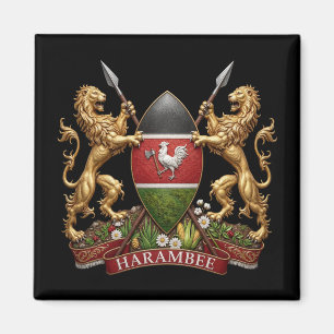 Kenia Wapen wapensymbool embleem land vlag leeuw Magneet