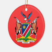 KENIA Wapenstaafje Ornamenten met kerstbomen (Links)