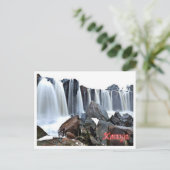 Kenia - Waterval - Briefkaart (Staand voorkant)
