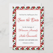 KENIA Wedding Christelijke Custom Celebration RED Save The Date (Voorkant)