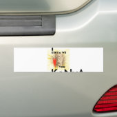 Kenia Wij houden van je Mooi Perspectief Art Desig Bumpersticker (Op auto)